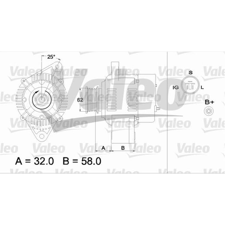 Valeo Lichtmaschine Toyota Camry Carina Celica Corolla Mr2 Supra von VALEO