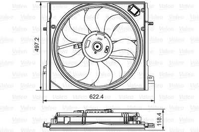 Valeo Lüfter, Motorkühlung [Hersteller-Nr. 698582] für Renault, Nissan von VALEO