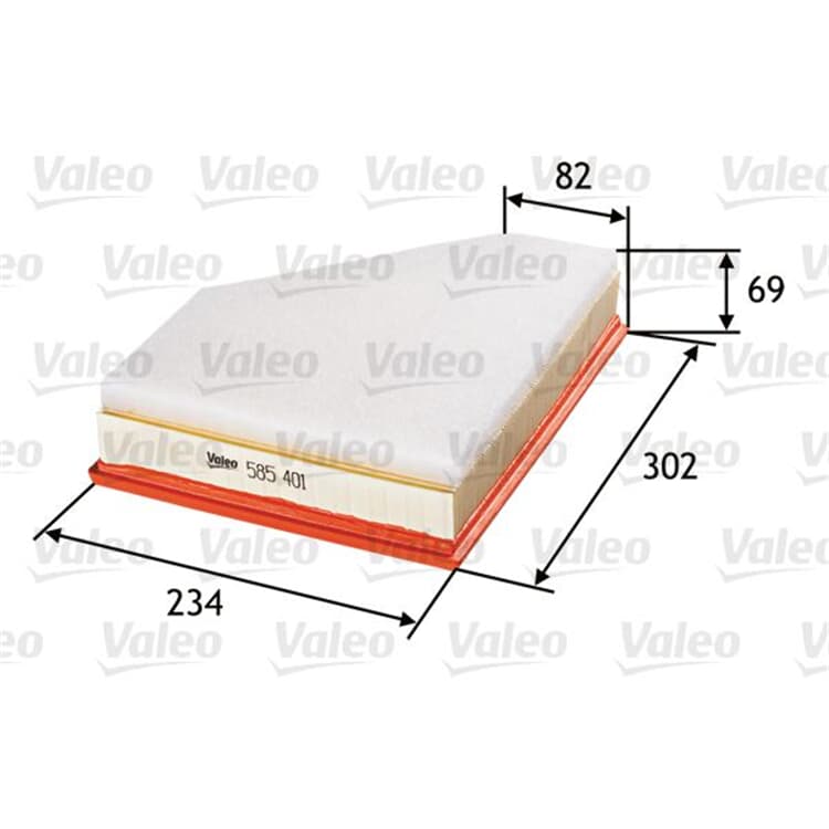 Valeo Luftfilter BMW 1er 3er X1 X3 von VALEO