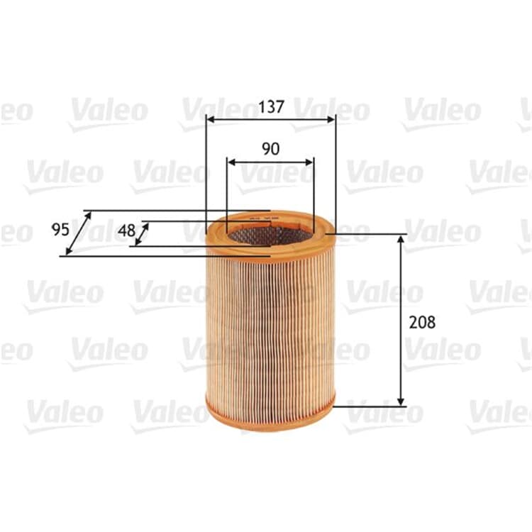 Valeo Luftfilter Citroen Ax Saxo Xsara Nissan Micra Peugeot 106 von VALEO