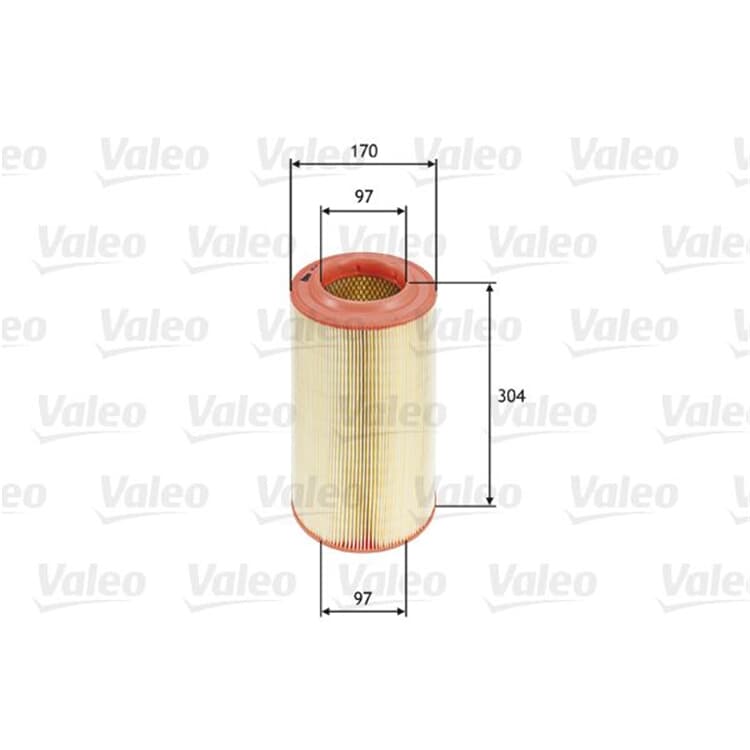 Valeo Luftfilter Citroen Fiat Iveco Peugeot von VALEO