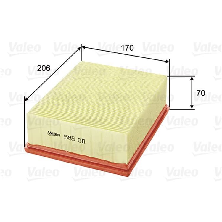 Valeo Luftfilter Citroen Xsara Peugeot 206 von VALEO