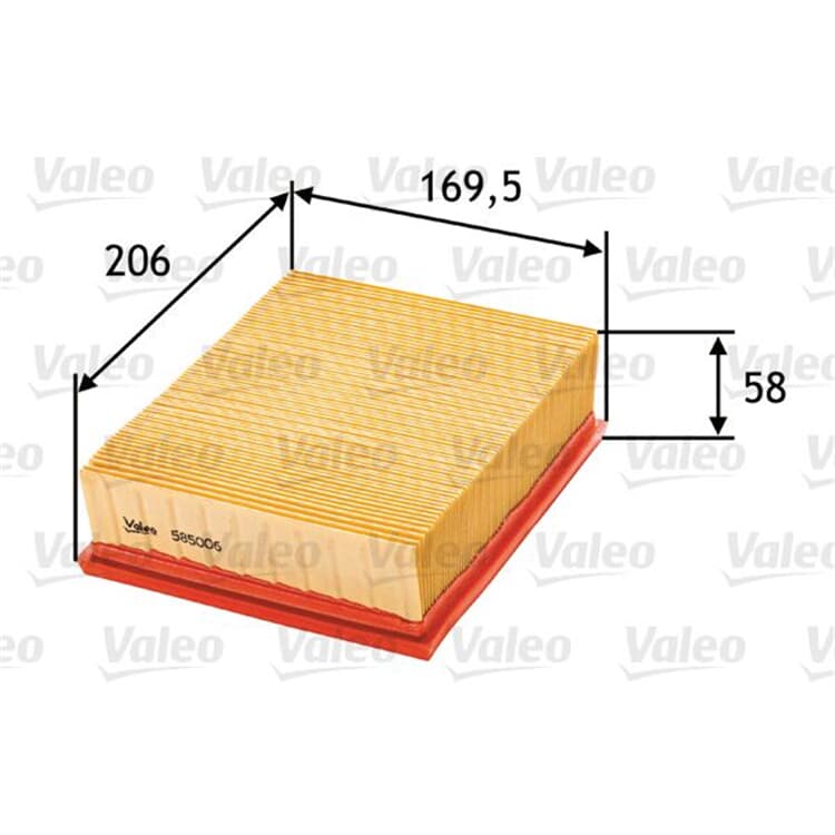 Valeo Luftfilter Citroen Xsara Peugeot 206 von VALEO