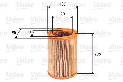 Valeo Luftfilter [Hersteller-Nr. 585608] für Citroën, Nissan, Peugeot von VALEO