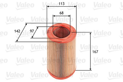 Valeo Luftfilter [Hersteller-Nr. 585623] für Citroën, Peugeot von VALEO