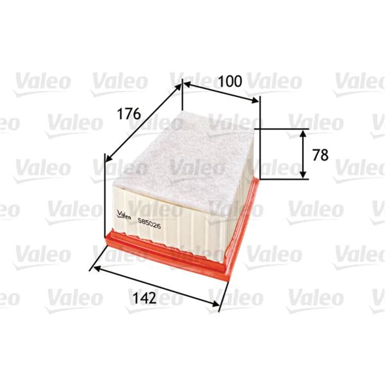 Valeo Luftfilter Dacia Lada Nissan Opel Renault von VALEO