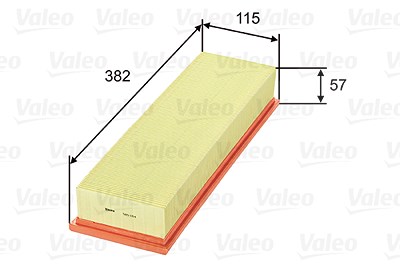 Valeo Luftfilter [Hersteller-Nr. 585014] für Volvo, Renault, Opel von VALEO