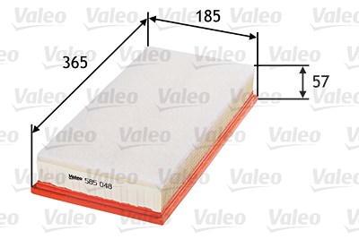 Valeo Luftfilter [Hersteller-Nr. 585048] für Audi, Mazda, Seat, Skoda, VW von VALEO