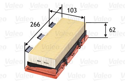 Valeo Luftfilter [Hersteller-Nr. 585053] für Renault von VALEO