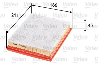 Valeo Luftfilter [Hersteller-Nr. 585055] für Opel von VALEO