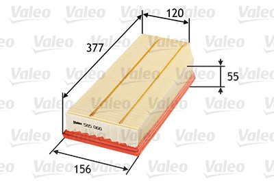 Valeo Luftfilter [Hersteller-Nr. 585066] für Mercedes-Benz von VALEO