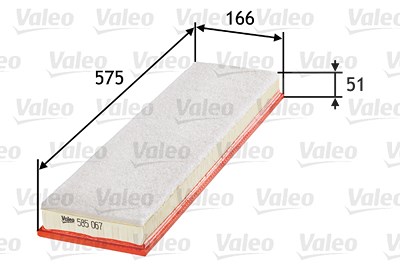 Valeo Luftfilter [Hersteller-Nr. 585067] für BMW von VALEO