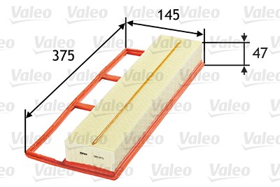 Valeo Luftfilter [Hersteller-Nr. 585075] für Alfa Romeo, Fiat, Ford, Lancia, Opel, Saab von VALEO