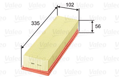 Valeo Luftfilter [Hersteller-Nr. 585130] für Citroën, Peugeot von VALEO