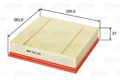 Valeo Luftfilter [Hersteller-Nr. 585207] für Opel von VALEO