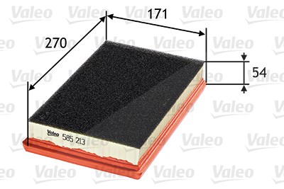 Valeo Luftfilter [Hersteller-Nr. 585213] für Fiat von VALEO