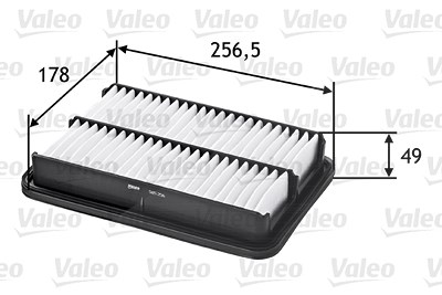 Valeo Luftfilter [Hersteller-Nr. 585256] für Hyundai von VALEO