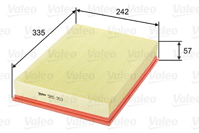 Valeo Luftfilter [Hersteller-Nr. 585353] für Volvo von VALEO