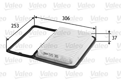 Valeo Luftfilter [Hersteller-Nr. 585386] für Daihatsu von VALEO