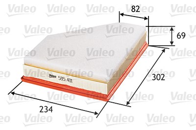 Valeo Luftfilter [Hersteller-Nr. 585401] für Alpina, BMW von VALEO