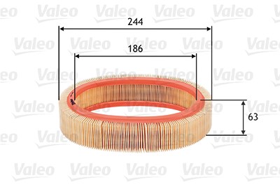 Valeo Luftfilter [Hersteller-Nr. 585606] für Aro, Nissan, Renault von VALEO