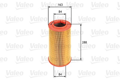 Valeo Luftfilter [Hersteller-Nr. 585614] für Citroën, Fiat, Peugeot von VALEO