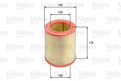 Valeo Luftfilter [Hersteller-Nr. 585618] für Citroën, Fiat, Iveco, Peugeot, Tata von VALEO