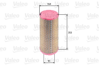 Valeo Luftfilter [Hersteller-Nr. 585624] für Iveco von VALEO