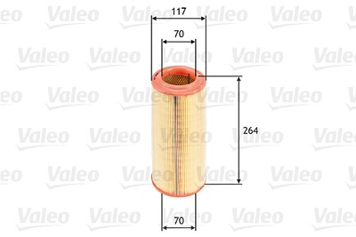 Valeo Luftfilter [Hersteller-Nr. 585626] für Audi, Seat, VW von VALEO