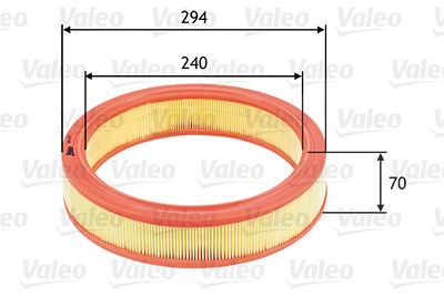 Valeo Luftfilter [Hersteller-Nr. 585633] für Fiat, Lancia von VALEO