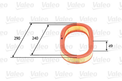 Valeo Luftfilter [Hersteller-Nr. 585640] für Ford von VALEO