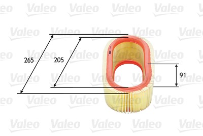 Valeo Luftfilter [Hersteller-Nr. 585647] für Dacia, Lexus, Nissan, Renault von VALEO