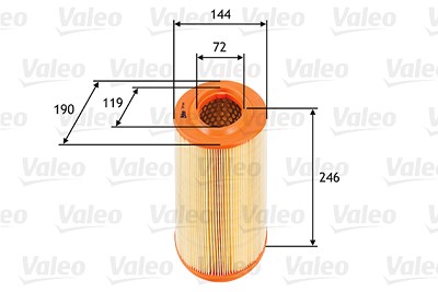 Valeo Luftfilter [Hersteller-Nr. 585669] für Alfa Romeo von VALEO