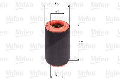 Valeo Luftfilter [Hersteller-Nr. 585695] für Peugeot, Citroën, Fiat von VALEO