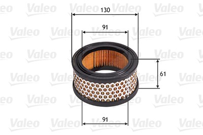 Valeo Luftfilter [Hersteller-Nr. 585702] für Citroën von VALEO