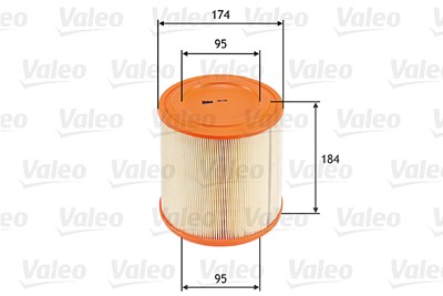 Valeo Luftfilter [Hersteller-Nr. 585740] für Nissan von VALEO