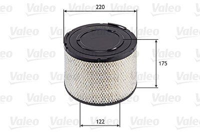 Valeo Luftfilter [Hersteller-Nr. 585744] für Ford, Mazda, Toyota von VALEO