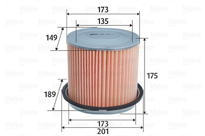 Valeo Luftfilter [Hersteller-Nr. 585764] für Hyundai, Kia, Mitsubishi von VALEO