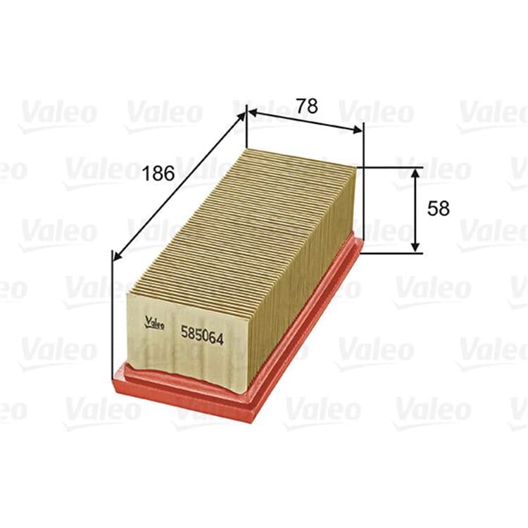 Valeo Luftfilter Nissan Kubistar Renault Clio Kangoo Thalia Twingo von VALEO