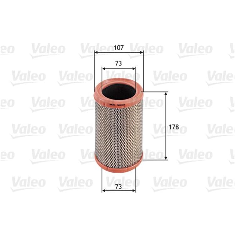 Valeo Luftfilter Nissan Kubistar Renault Clio Kangoo Twingo von VALEO