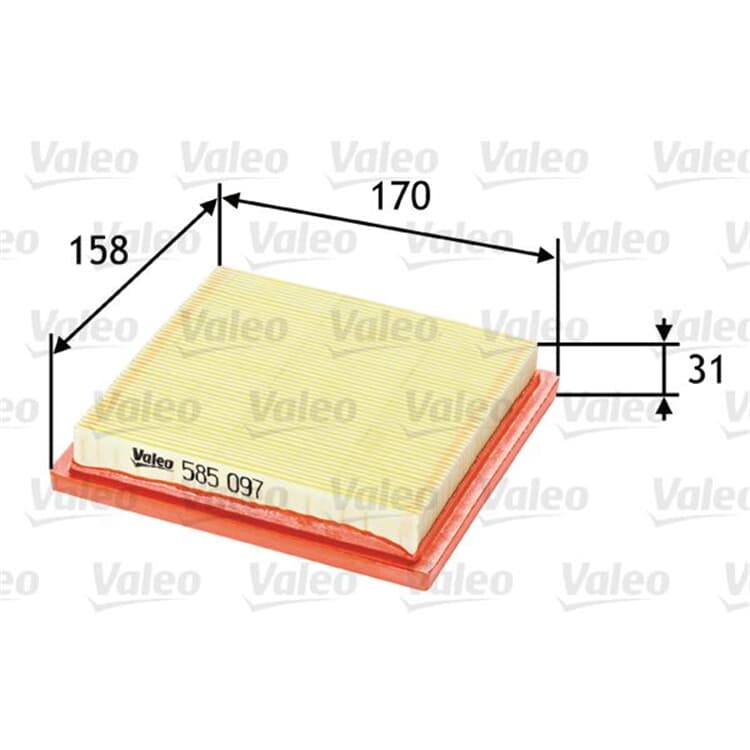 Valeo Luftfilter Nissan Micra Note von VALEO