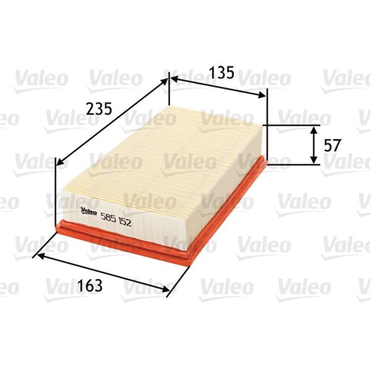 Valeo Luftfilter Nissan Qashqai X-Trail Renault Koleos von VALEO