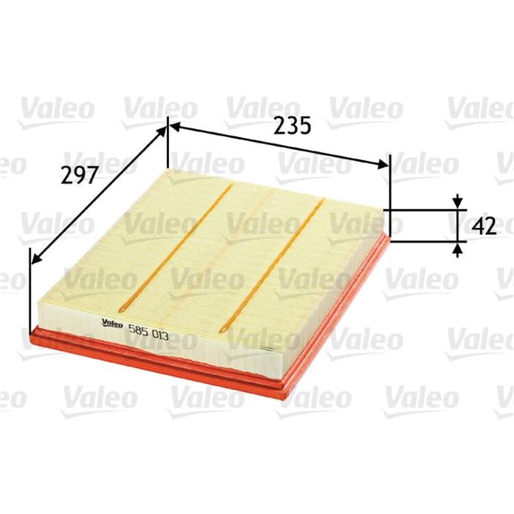 Valeo Luftfilter Opel Astra Speedster Zafira von VALEO