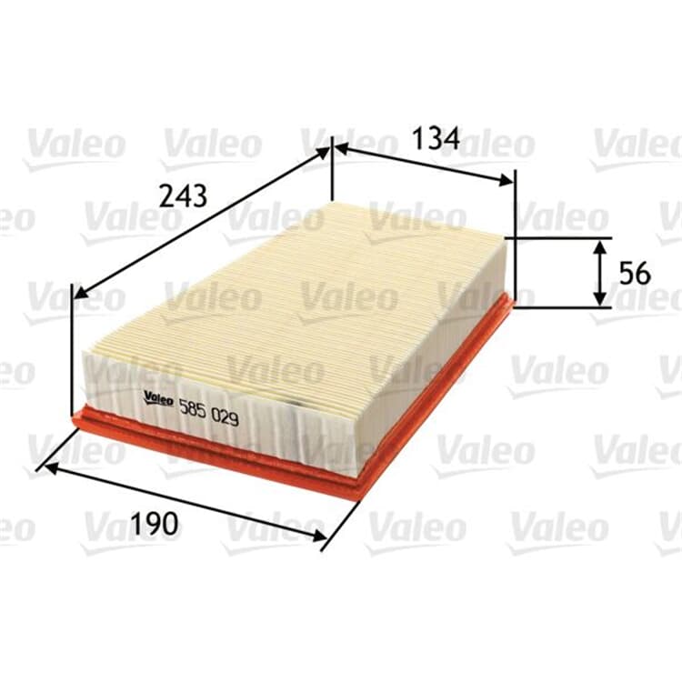 Valeo Luftfilter Renault Grand Megane Sc?nic von VALEO