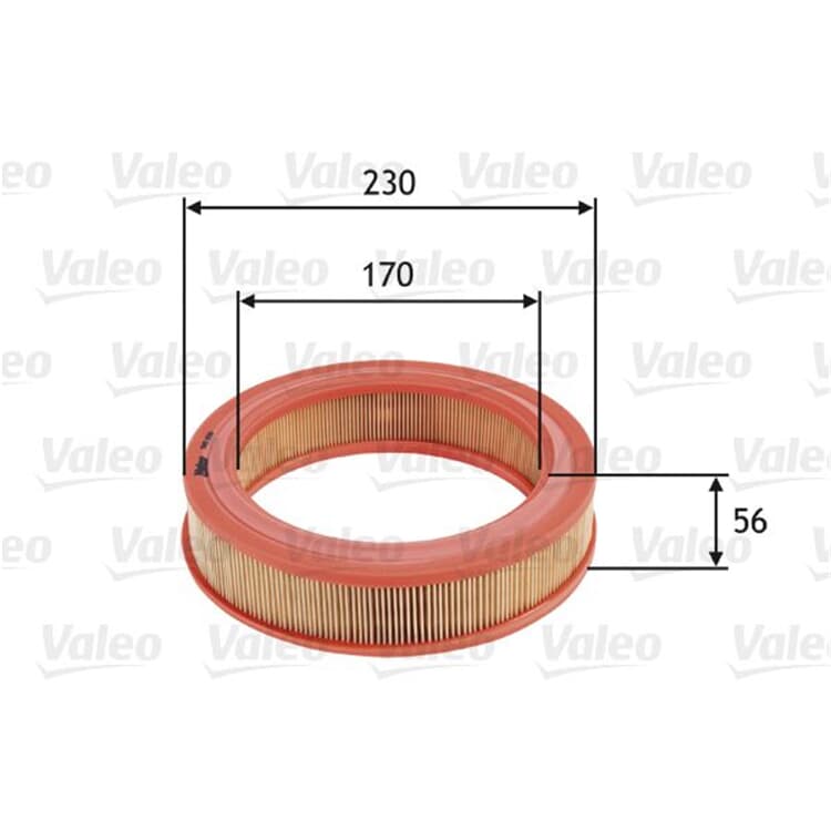 Valeo Luftfilter Renault Rapid Super von VALEO