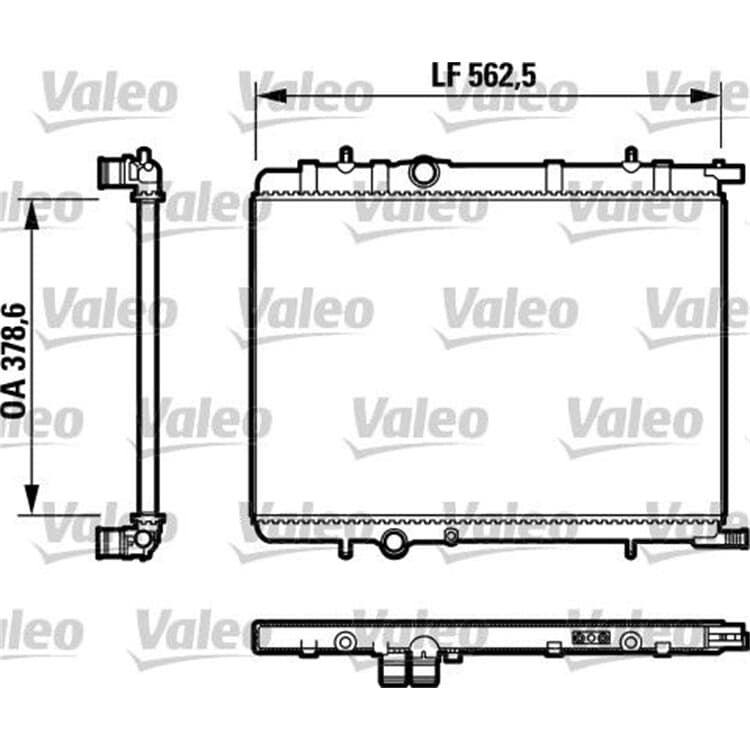 Valeo Motork?hler Citroen Berlingo C4 Xsara Peugeot 2008 307 Partner von VALEO