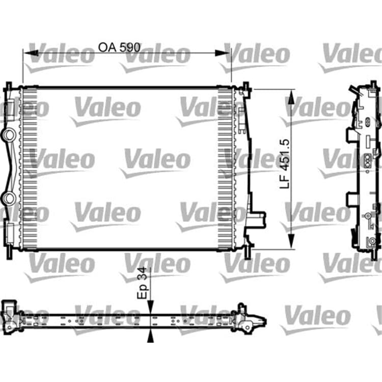 Valeo Motork?hler Nissan Qashqai von VALEO