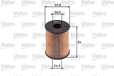 Valeo Ölfilter [Hersteller-Nr. 586516] für Abarth, Alfa Romeo, Citroën, Fiat, Ford, Jeep, Lancia, Opel, Suzuki von VALEO