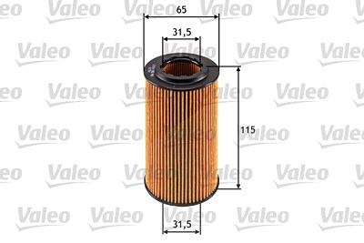 Valeo Ölfilter [Hersteller-Nr. 586556] für Chrysler, Mercedes-Benz von VALEO