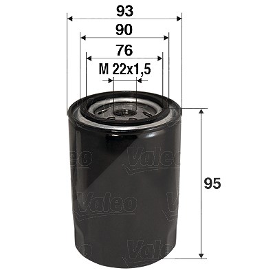 Valeo Ölfilter [Hersteller-Nr. 586006] für Ford, Ldv von VALEO